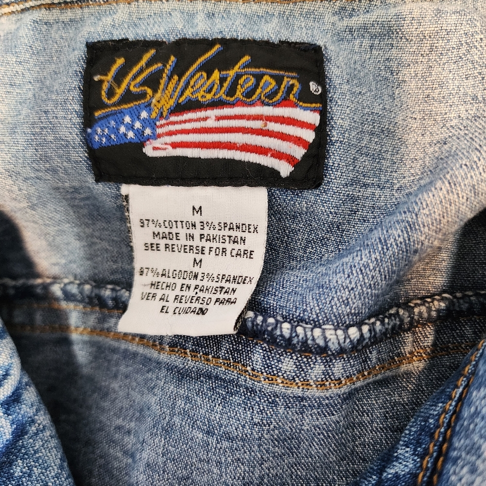 Denim Vintage Us Western Blue Women's Jacket - Picture 8 of 8
